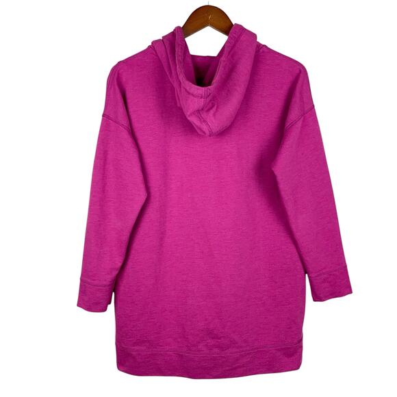 Soft Surroundings Soho Hoodie Hooded Tunic Pullover Pink Pocket Women's M - Picture 6 of 8